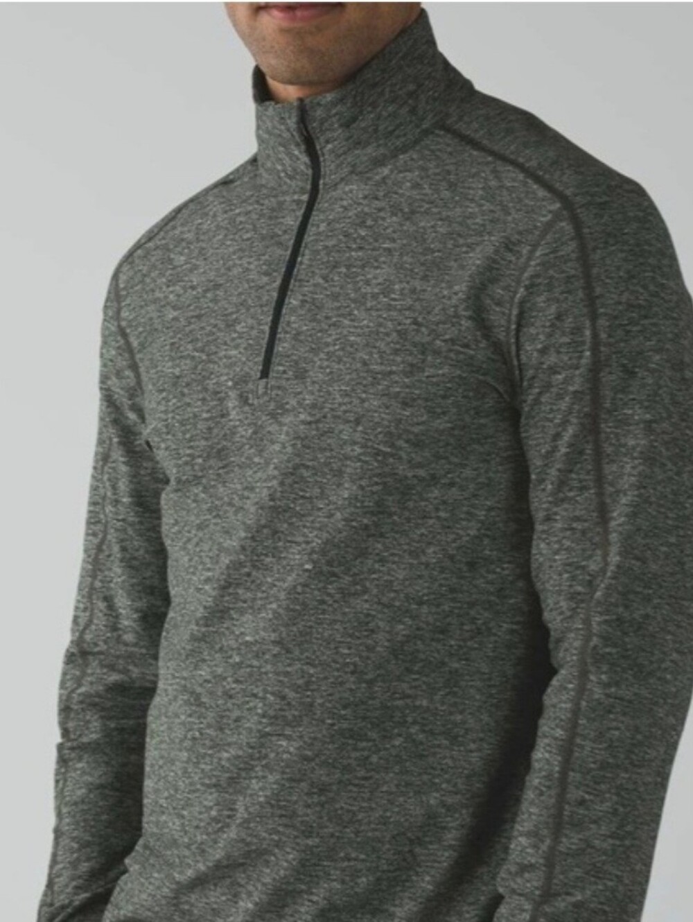 Lululemon Pullover Mens Large 1/2 Zip Long Sleeve Athletic Shirt Workout Gym